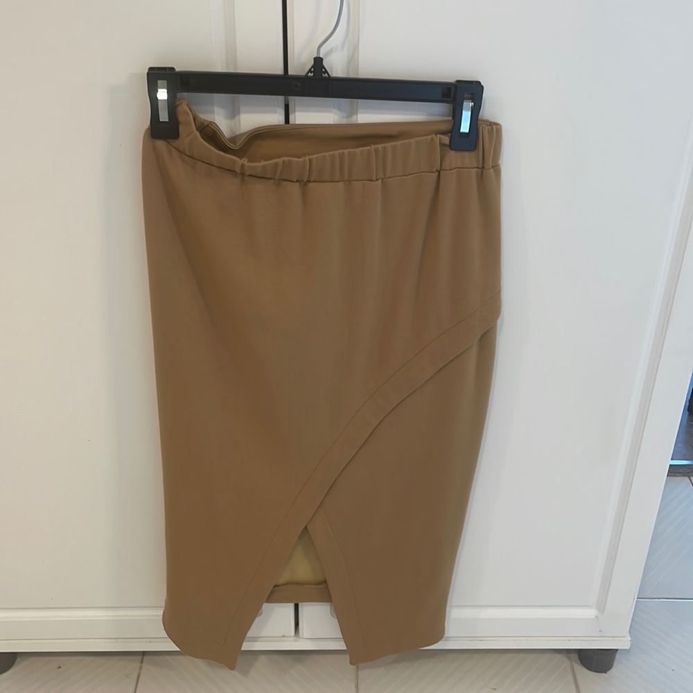 Tan midi skirt